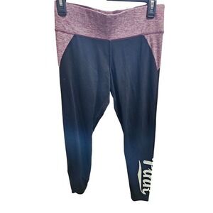 Athletic Leggings Womens Black Activewear Workout Pants Cropped Size Small